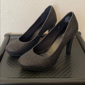 Black Shimmery Heels